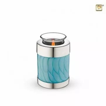 Blue Candle Urn