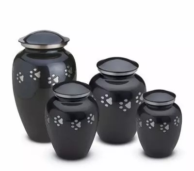 tall classic urn black