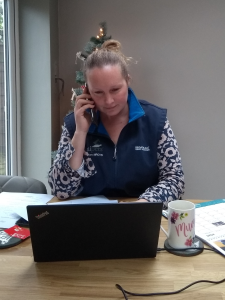 Our hospice vet Maja supporting a pet carer in the weekend